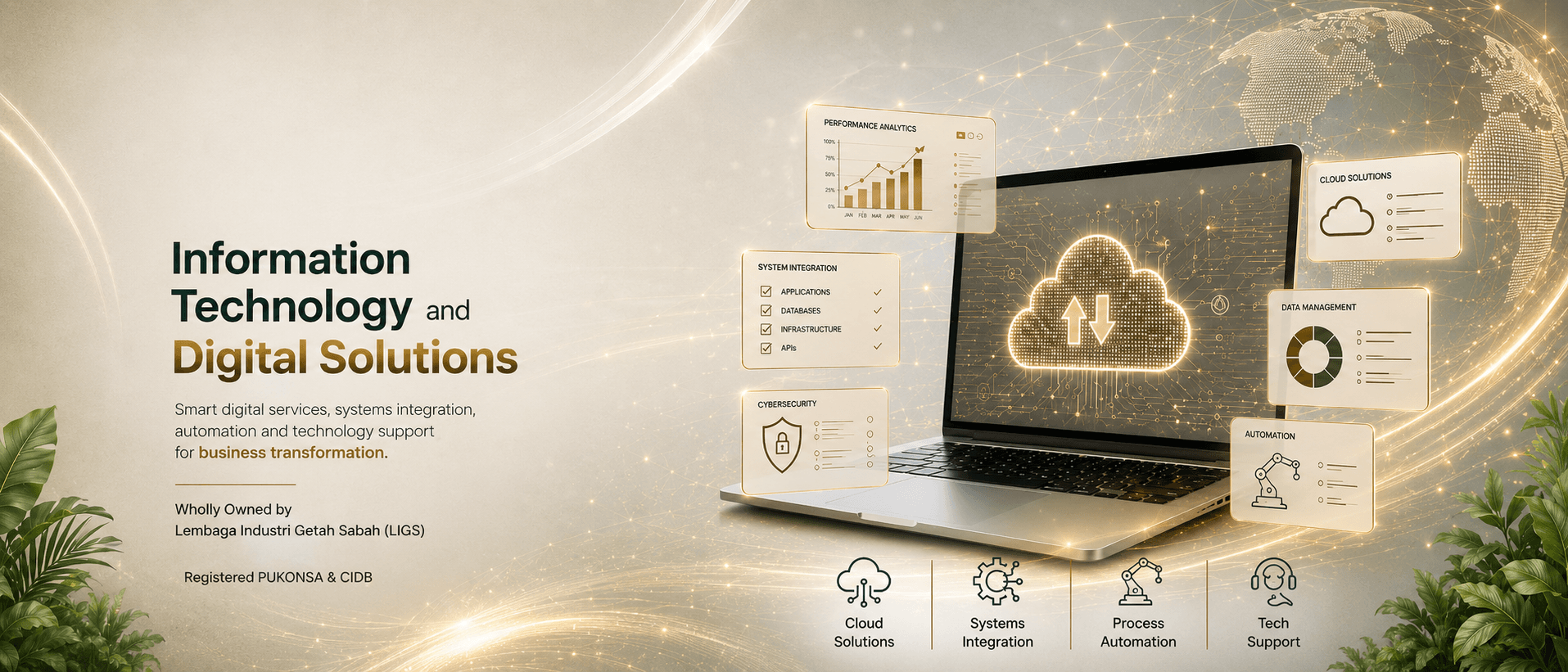Information Technology and Digital Solutions service overview.